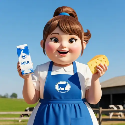 Charming Dairy Brand Mascot Design