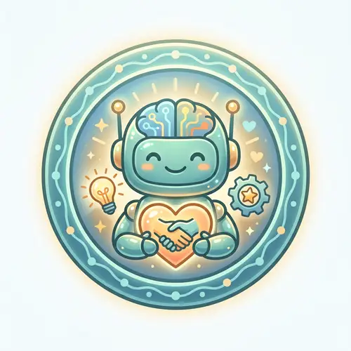 Friendly AI Icon for Seniors