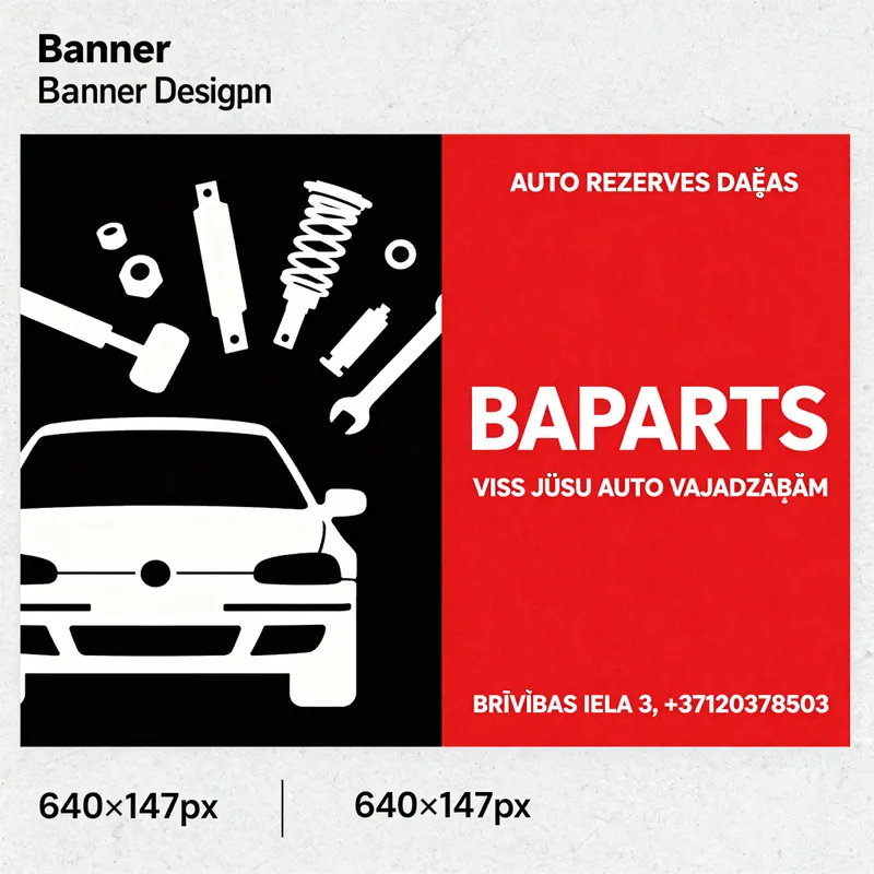 Custom Auto Parts Banner - 640x147 px Custom Auto Parts Banner - 640x147 px