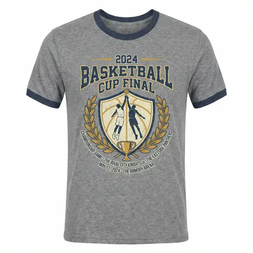 Basketball Cup Final T-Shirt Design