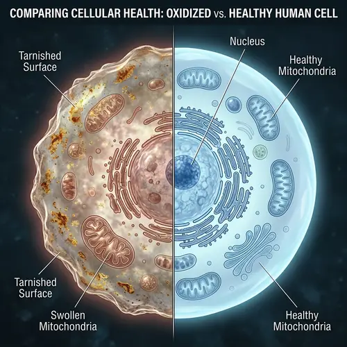 Oxidized vs. Healthy Human Cell Comparison