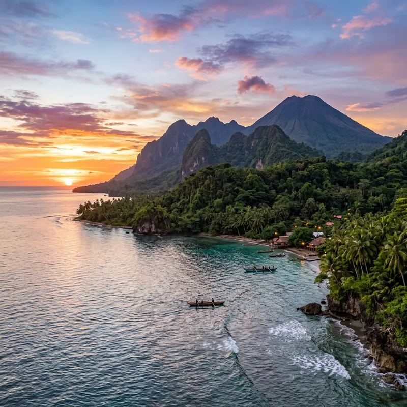 Papua New Guinea Island View - Breathtaking Seascape