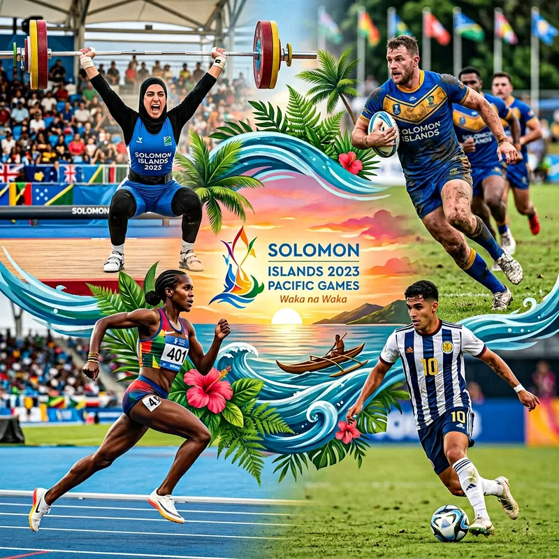 Dynamic Sports Portrait at Solomon Islands 2023 Pacific Games
