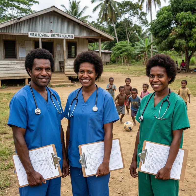 Melanesian Doctor, Nurse & Village Life in Papua New Guinea