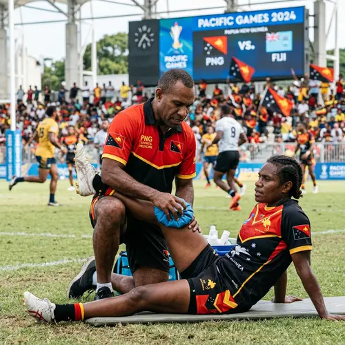Papua New Guinean Sports Physiotherapist at Pacific Games