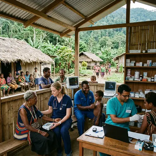 Diverse Healthcare Collaboration in Papua New Guinean Village