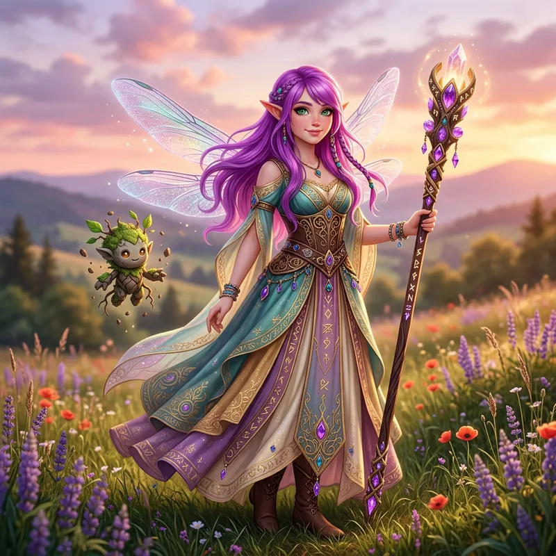 Genshin Impact Character With Purple Hair | Captivating Scenery