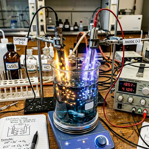 Electrostatic Experiment: Metal Rods and Ions Interactions