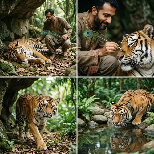 Chalak Lomri Draws Whiskers on a Sleeping Tiger - Magical Encounter