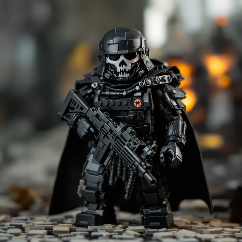 Ghost LEGO from Call of Duty - Blackbeard Flag Pose