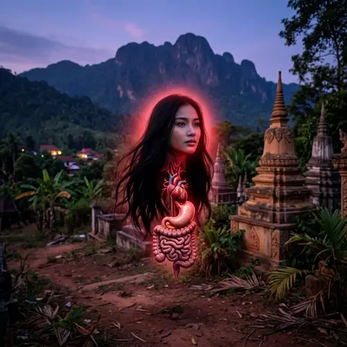 Eerie Nocturnal Spirit: A Photorealistic Twilight Scene