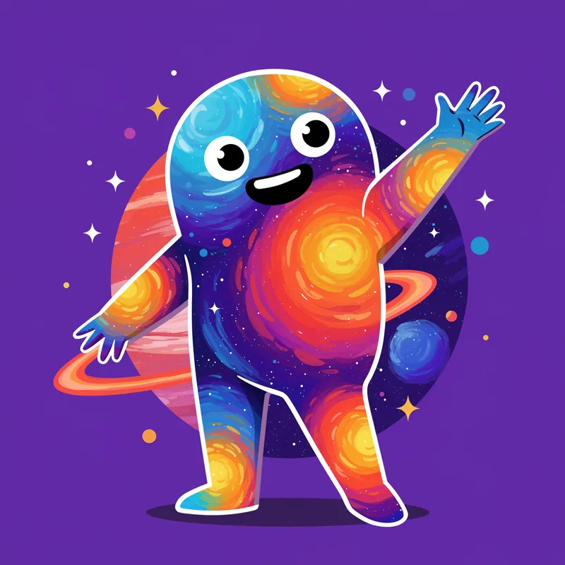 Ruang Kala Mascot: Space & Time Character
