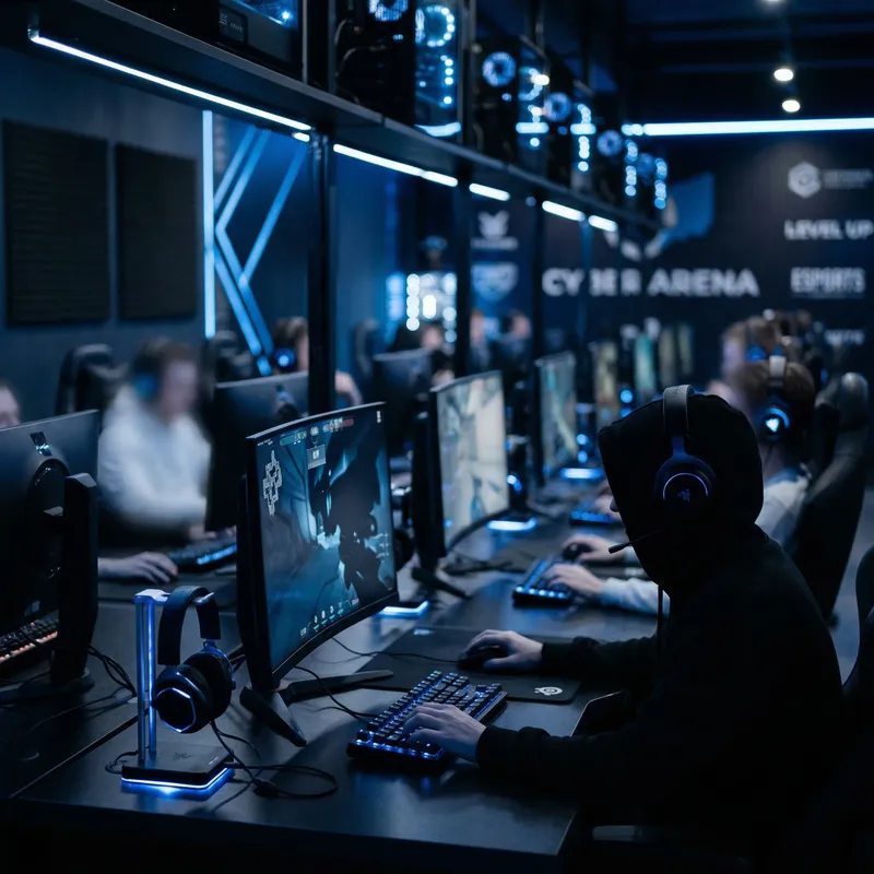 Modern Gaming Club Interior Photography