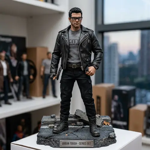 Stylish Figurine of a Tough Guy in Sunglasses