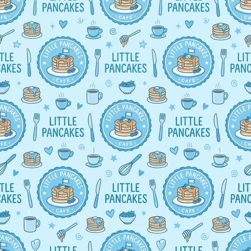 Pattern Design for Little Pancakes Cafe