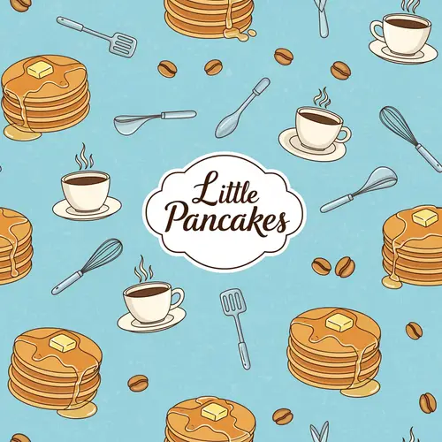 Pattern Design for Little Pancakes Cafe