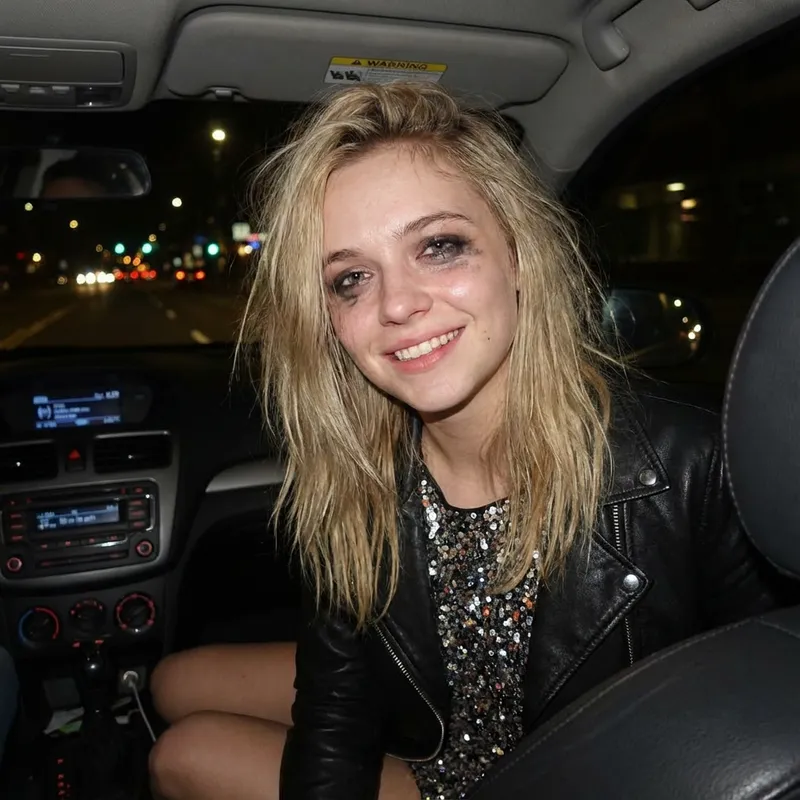 Blonde Woman's Night Out Selfie | 18 Years Old