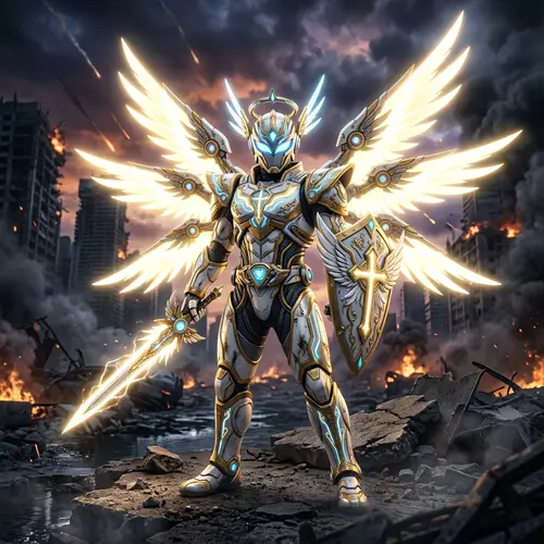 Seraph Genesis: Angelic Tokusatsu Suit Design