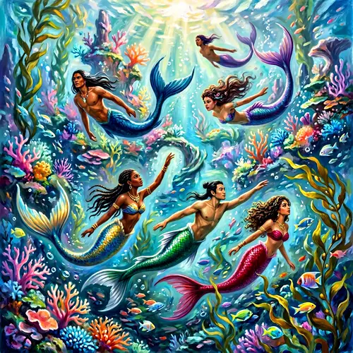 Fantastical Underwater Mermaid Landscape | Fantasy-Inspired Imagery