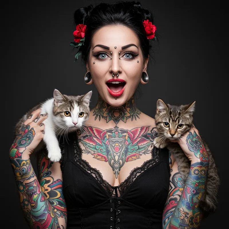 The Craziest Tattooed Cat Lady Unleashed The Craziest Tattooed Cat Lady Unleashed