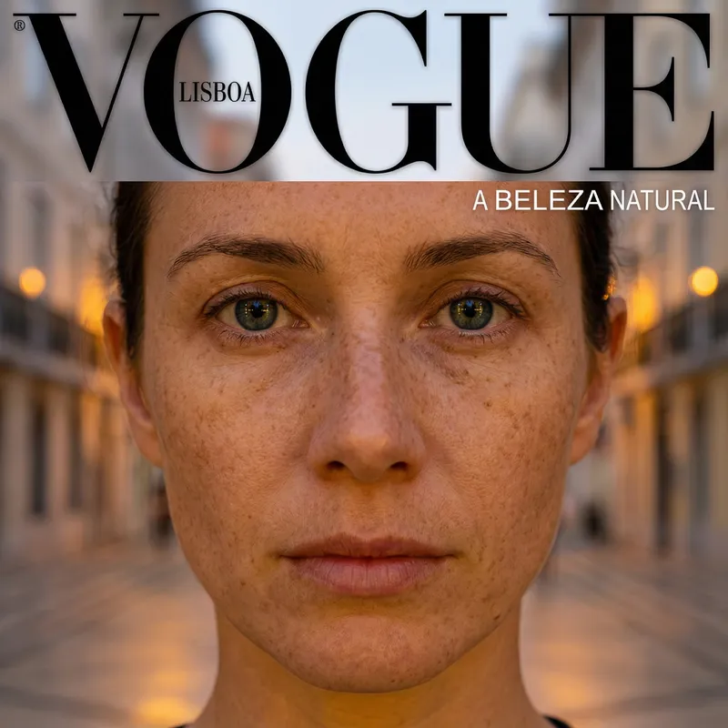 Close-Up Woman's Extreme Facial Detail in Lisbon's Historic District Close-Up Woman's Extreme Facial Detail in Lisbon's Historic District