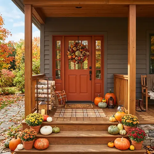 Autumn-Inspired Home Entrance Decor Ideas