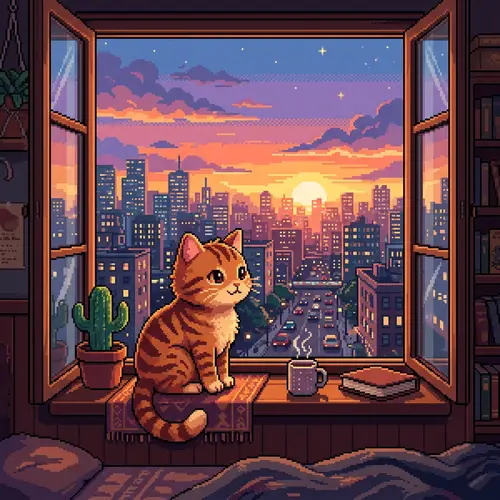 Pixel Cat: Unique Art for Cat Lovers