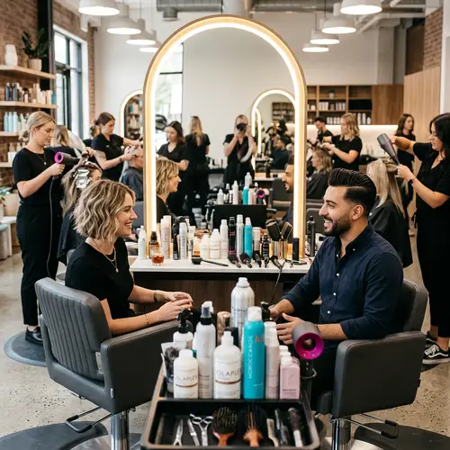 Contemporary Beauty Salon with Professional Stylists