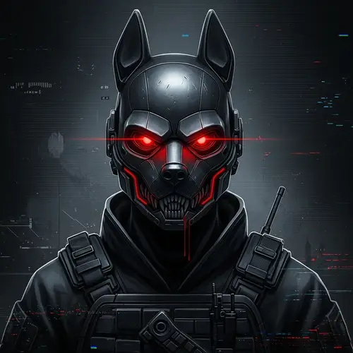 Menacing Cyberpunk Soldier Digital Art for CS2 Profile