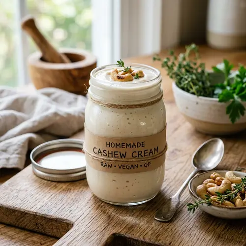 Cashew Nut Cream in Glass Jar