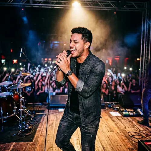 Passionate Hispanic Singer | Stage Performance