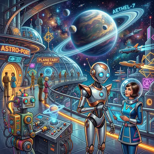 Robots and Retro-Futurism: A Vibrant Journey