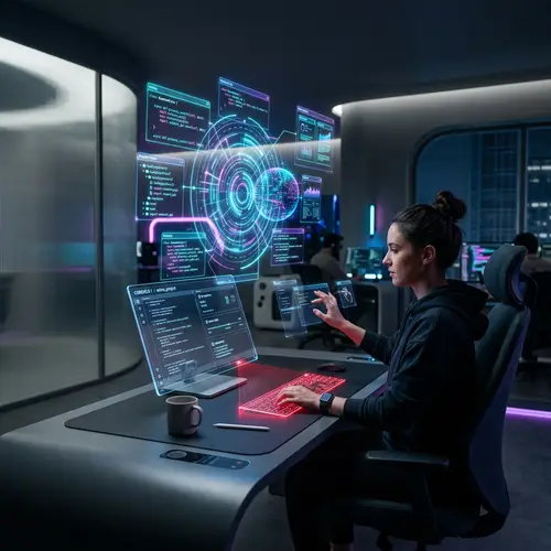 Futuristic Advanced Coding Platform Design