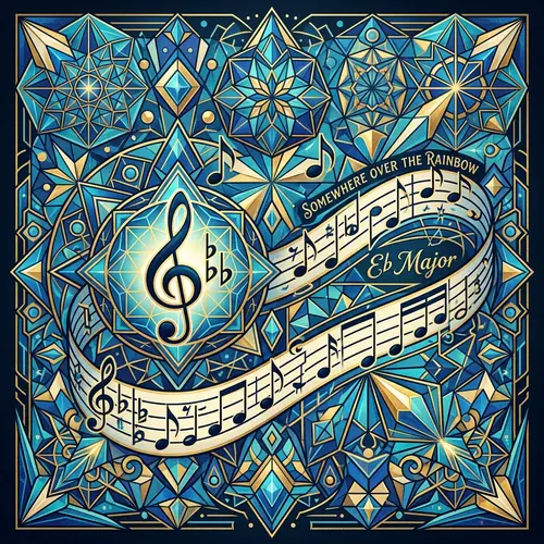 Geometric Music Art: Key Signature Patterns