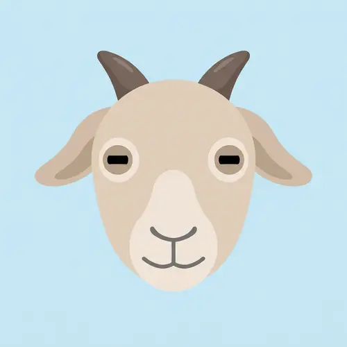 Easy Goat Face Drawing for Beginners