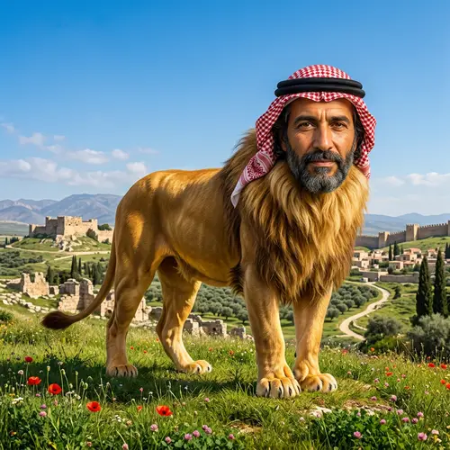Majestic Lion-Man Hybrid: Wisdom & Power in Harmony