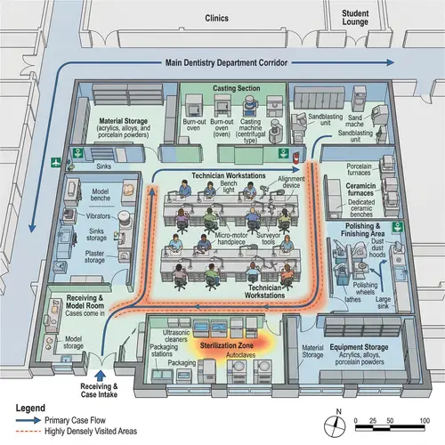 Comprehensive Dental Laboratory Design Overview