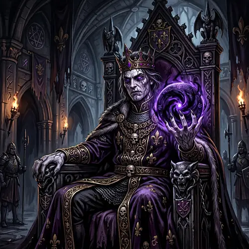 Louis XVI with Magic Sphere - DnD Art