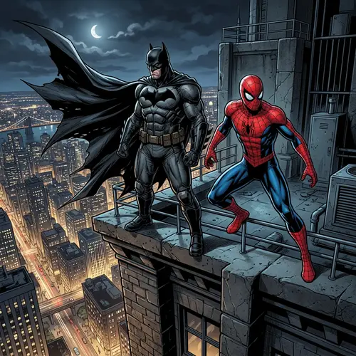 Superheroes on Skyscraper: Fighting Crime in the City