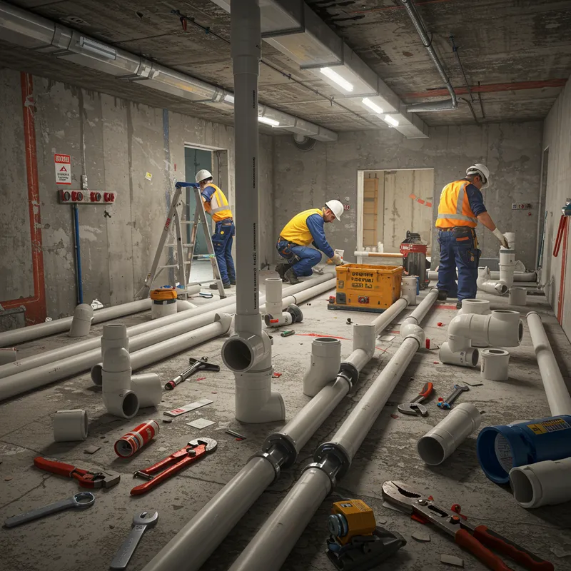 Detailed Plumbing Project in 4K: Installation Insight