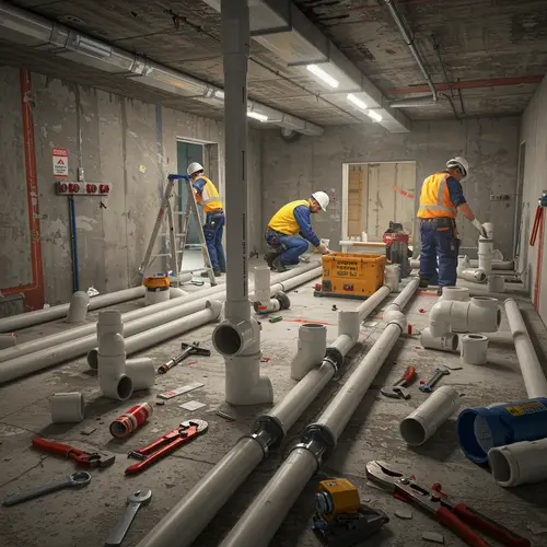 Detailed Plumbing Project in 4K: Installation Insight