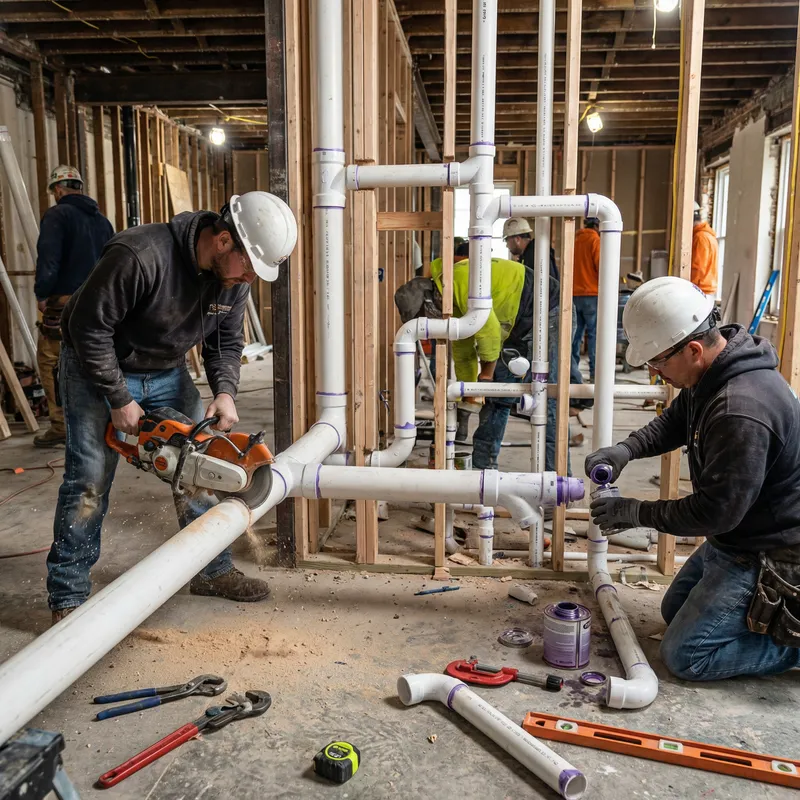 Detailed Plumbing Project in 4K: Installation Insight