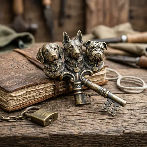 Dog Head Key Design | Unique Home Decor