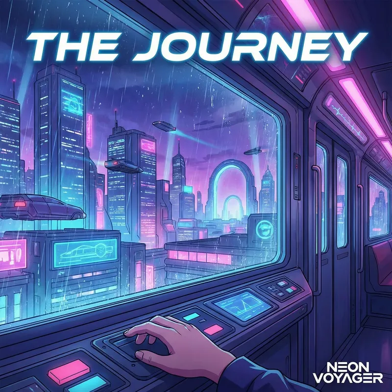 The Journey: EDM Music Track Cover Art