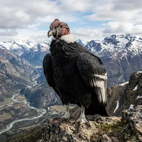 Proud and Muscular Chilean Condor