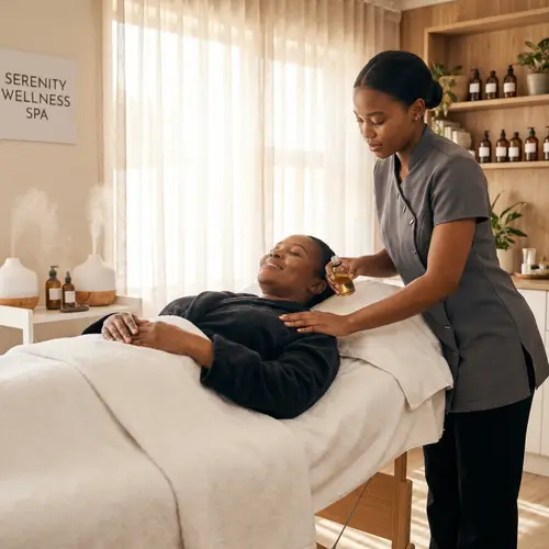 African Aromatherapy Massage at Beauty Salon | Tranquil Spa Experience