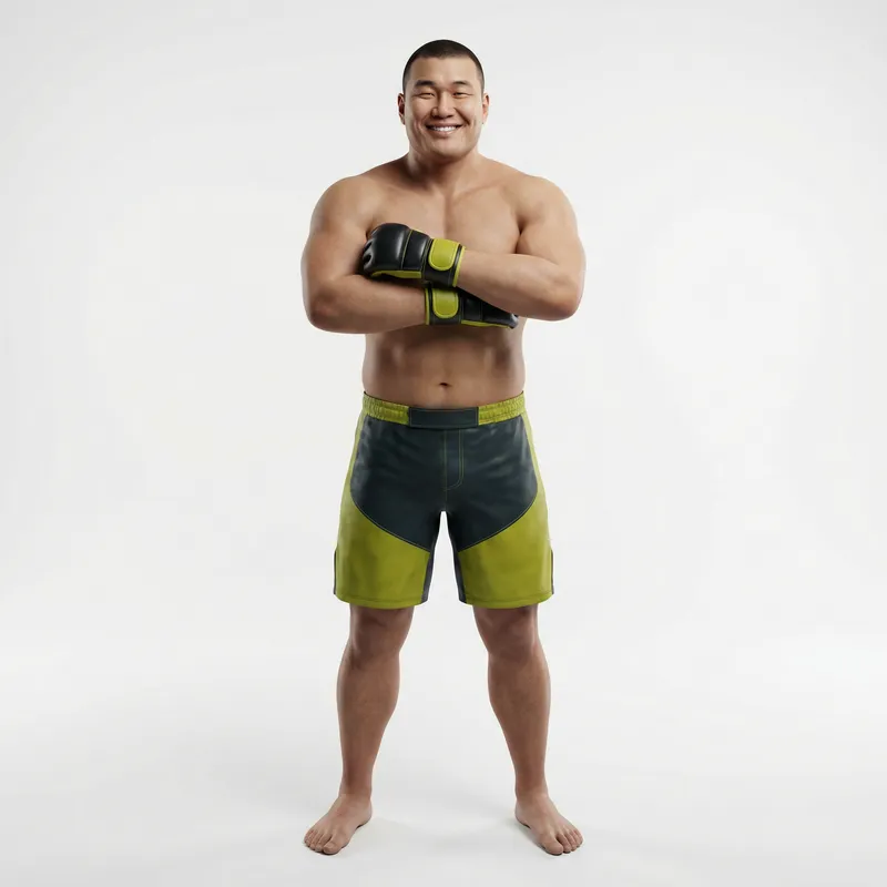 Asian Super Heavyweight MMA Fighter - Confident & Strong Asian Super Heavyweight MMA Fighter - Confident & Strong