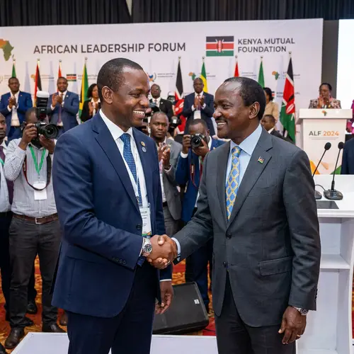 Shaking Hands with Kalonzo Musioka