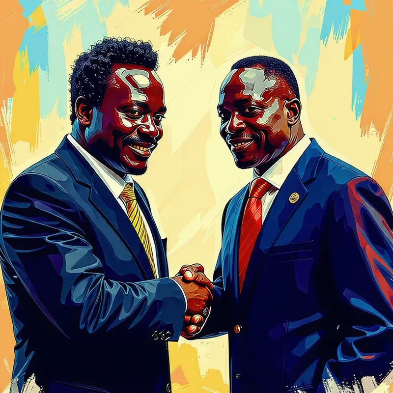 Shaking Hands with Kalonzo Musioka