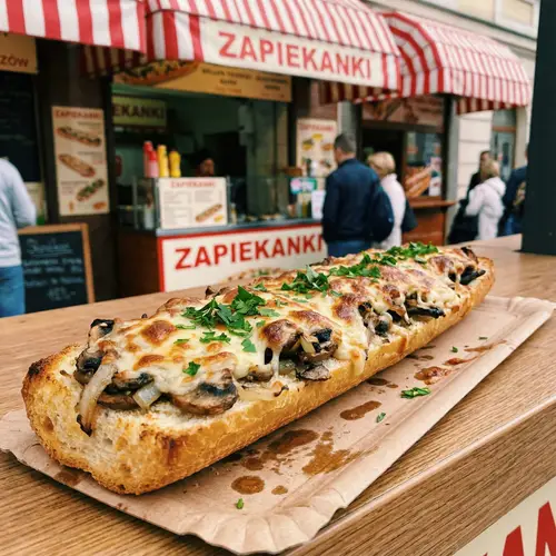 Delicious Polish Zapiekanka: Tasty Street Food with Cheese